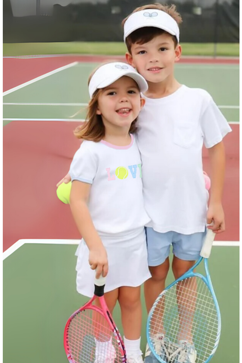 Love Tennis T-Shirt, Alternate, color, White/Pink/Blue