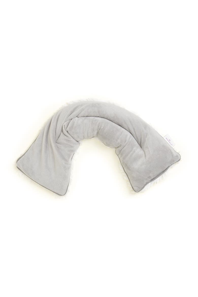 Marshmallow Plush Neck Wrap, Alternate, color, Light Gray