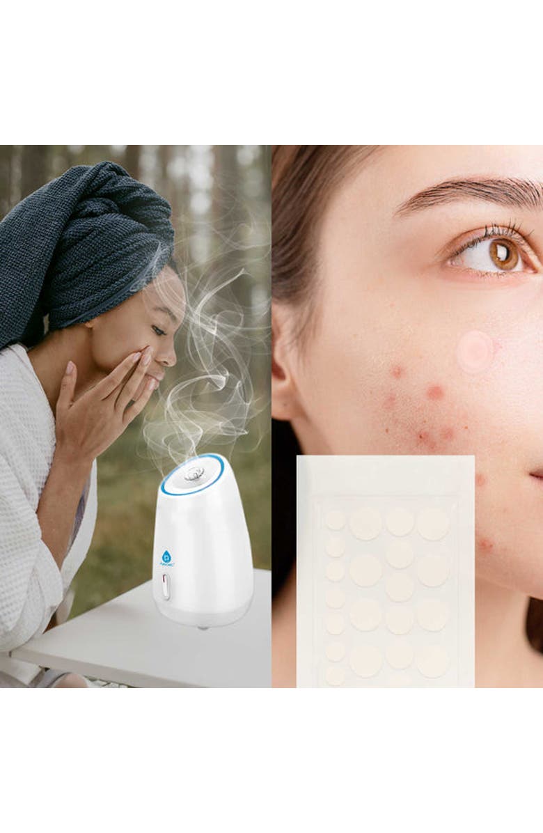 PURSONIC Advanced Facial Steamer & Hydrocolloid Pimple Patch Set, Alternate, color, Multicolor