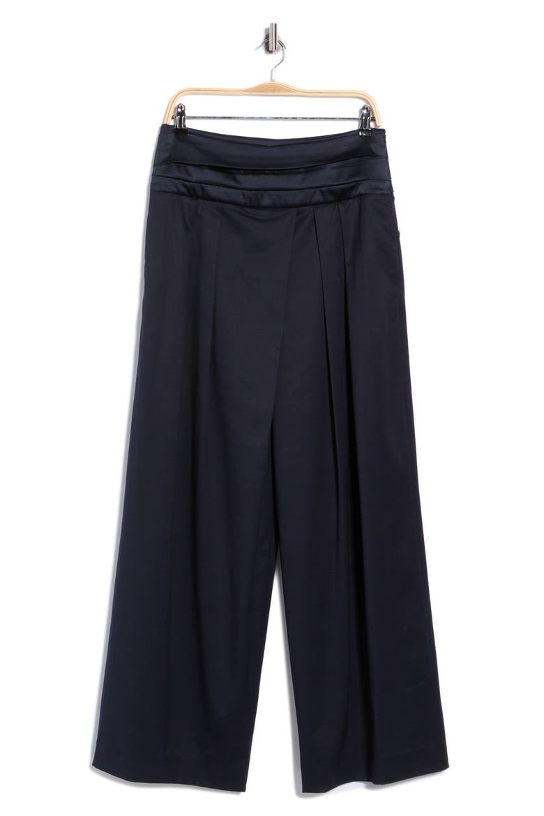 Delancey St Pleated Wide Leg Pants, Main, color, MIDNIGHT