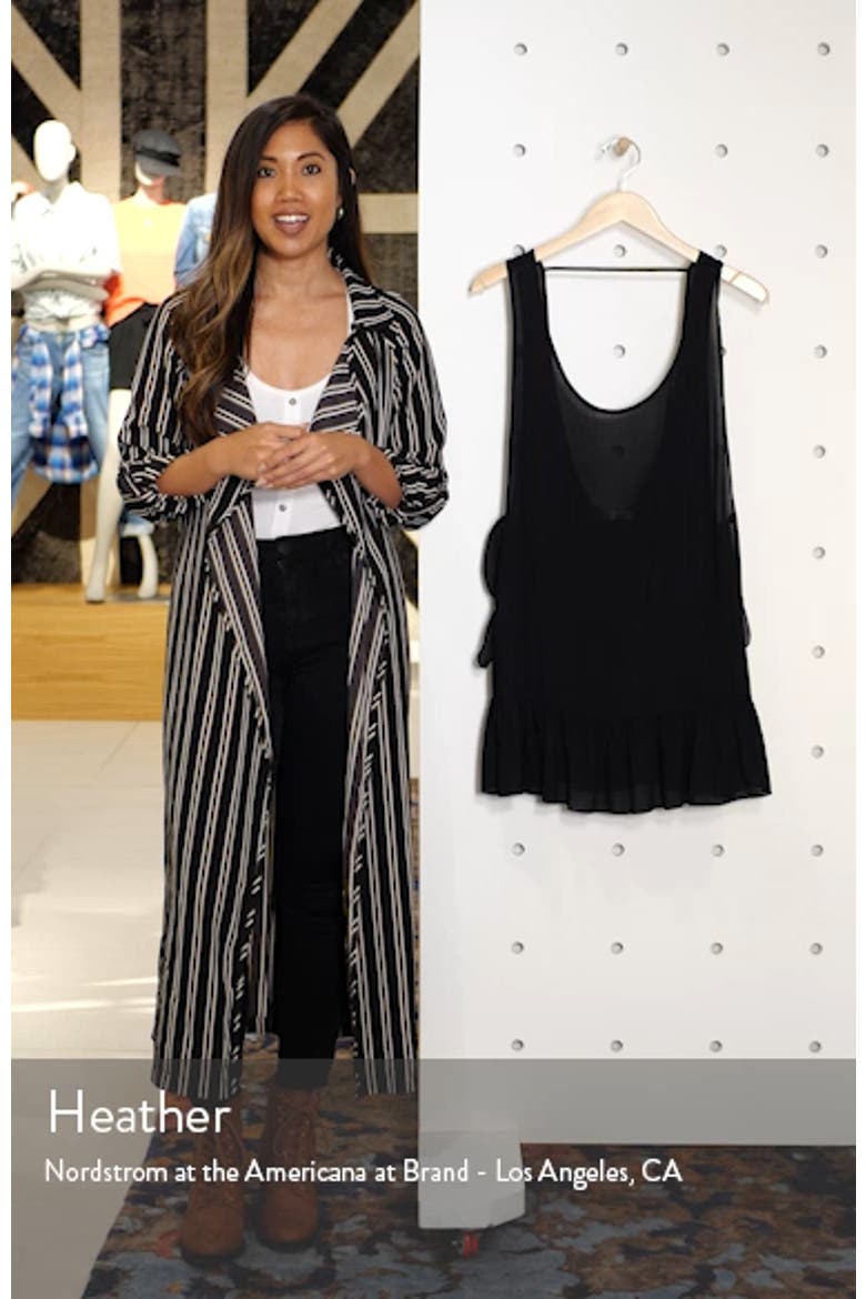 Tayla Side Tie Cover-Up Minidress video