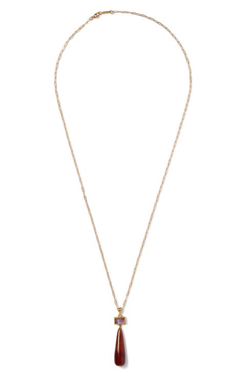 Messina Semiprecious Stone Pendant Necklace