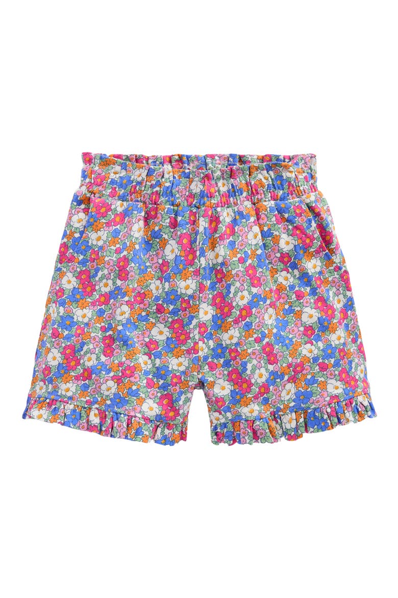 Kids' Print Pull-On Jersey Shorts, Main, color, FESTIVAL PINK NAUTICAL FLORAL