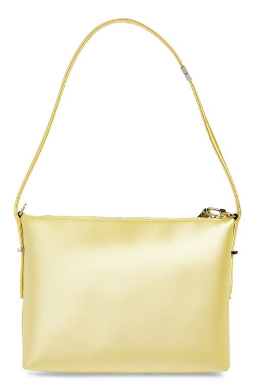 Totême Toteme Scoop Satin Wristlet In Yellow