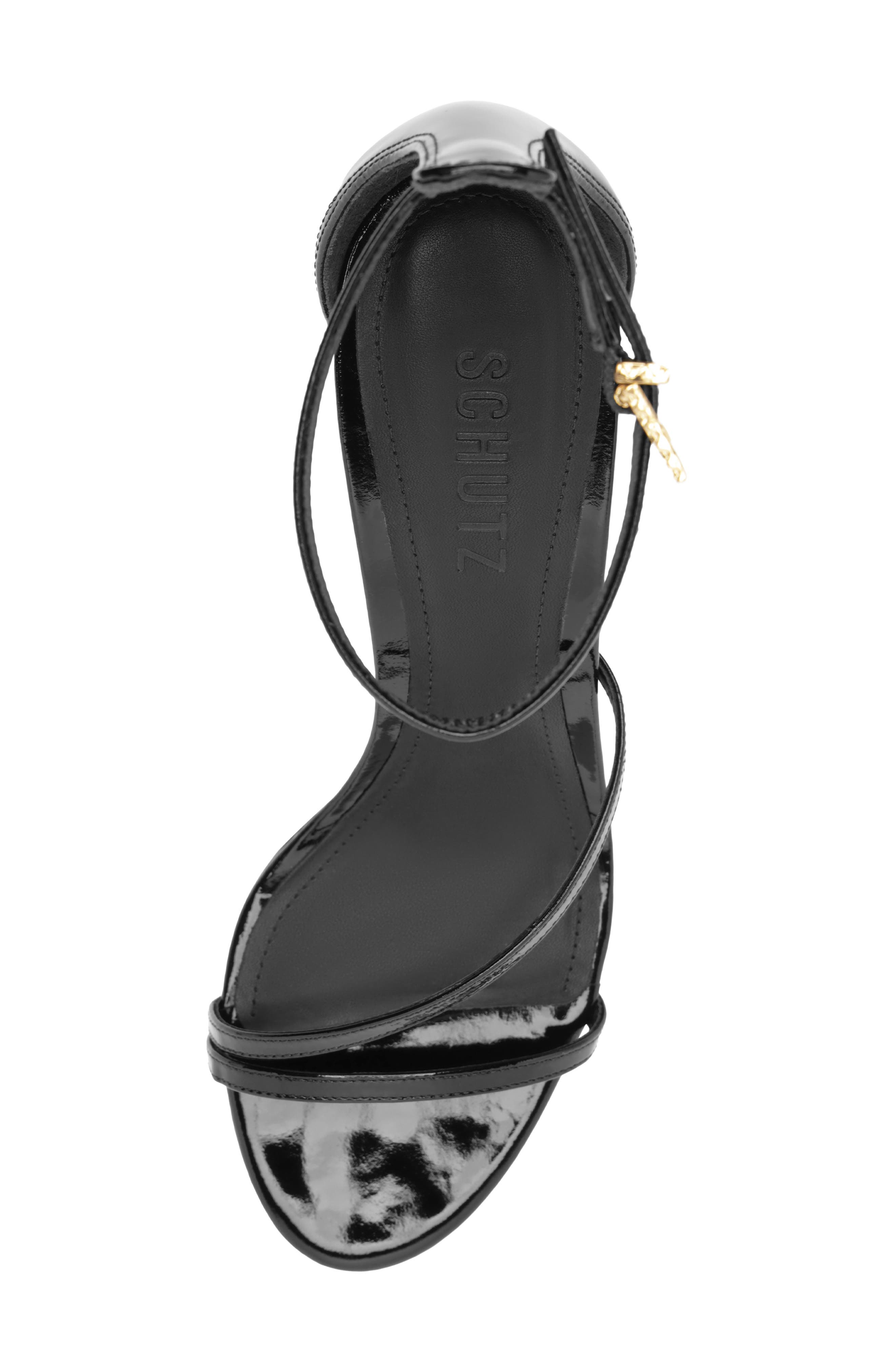 Tessa Leather Sandal, Alternate, color, BLACK