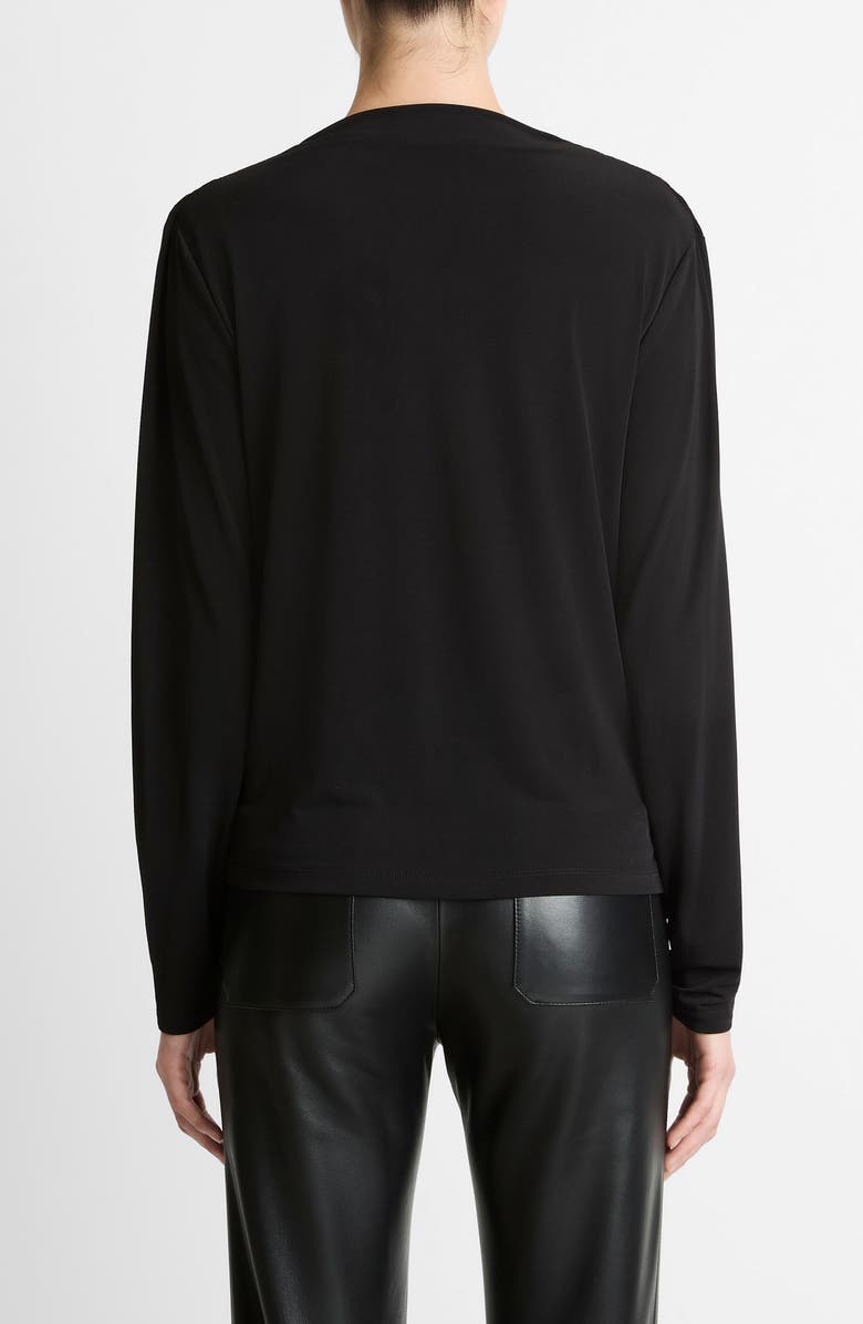 Vince Cowl Neck Knit Top, Alternate, color, Black