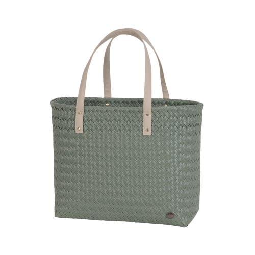 Handed By Faye Recycled Plastic Shopper In Green