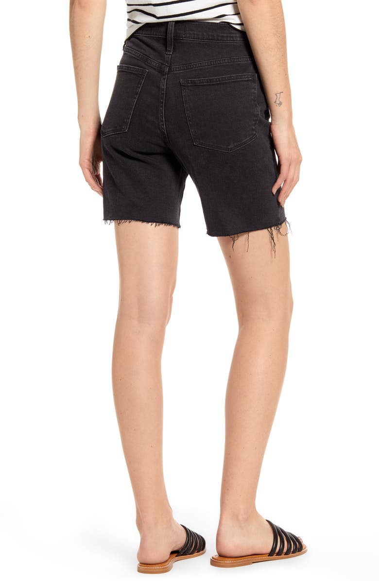 Madewell High Waist Mid Length Denim Shorts, Alternate, color, 