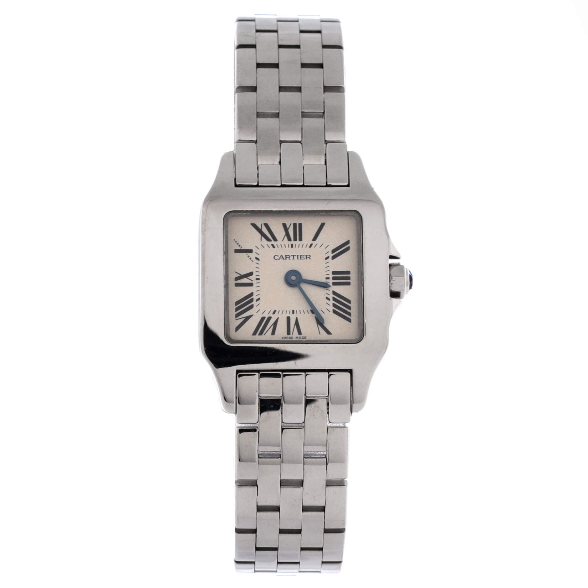 Santos Demoiselle Quartz Watch Stainless Steel 20, Main, color, Metallic Silver