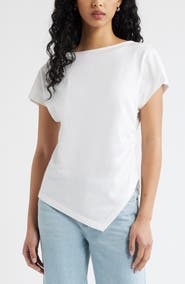 Open Edit Asymmetric Cotton T-Shirt