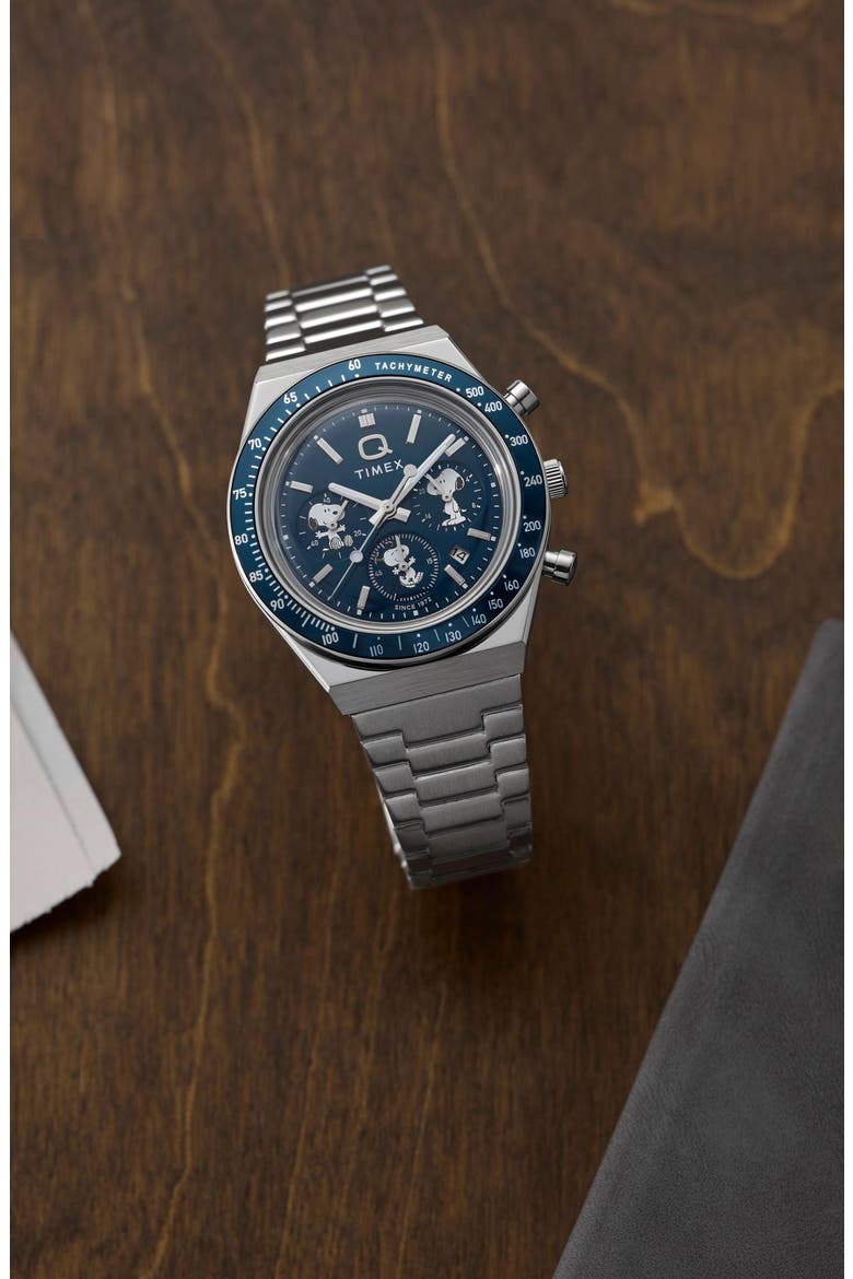 x Peanuts® Q Chronograph Bracelet Watch, 40mm (Men) | Nordstrom