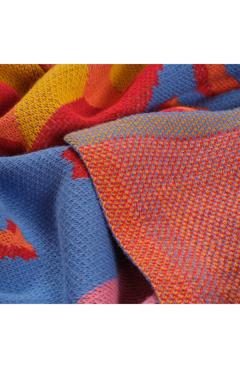 Zsa Zsa Zsu Moda Jacquard Knitted 100% Acrylic Throw 51X67 In Cheerland, Alternate, color, Pink