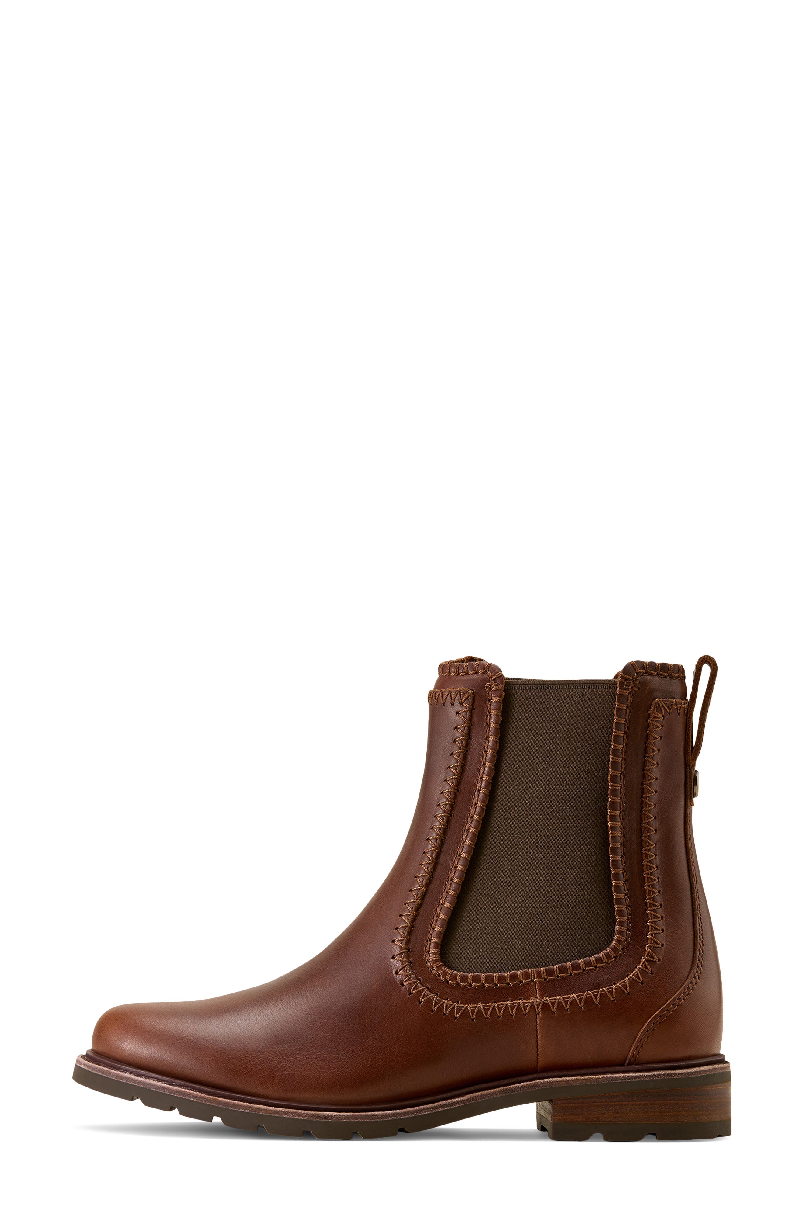 Ariat Wexford Blanket Stitch Chelsea Boot, Alternate, color, Deep Cognac