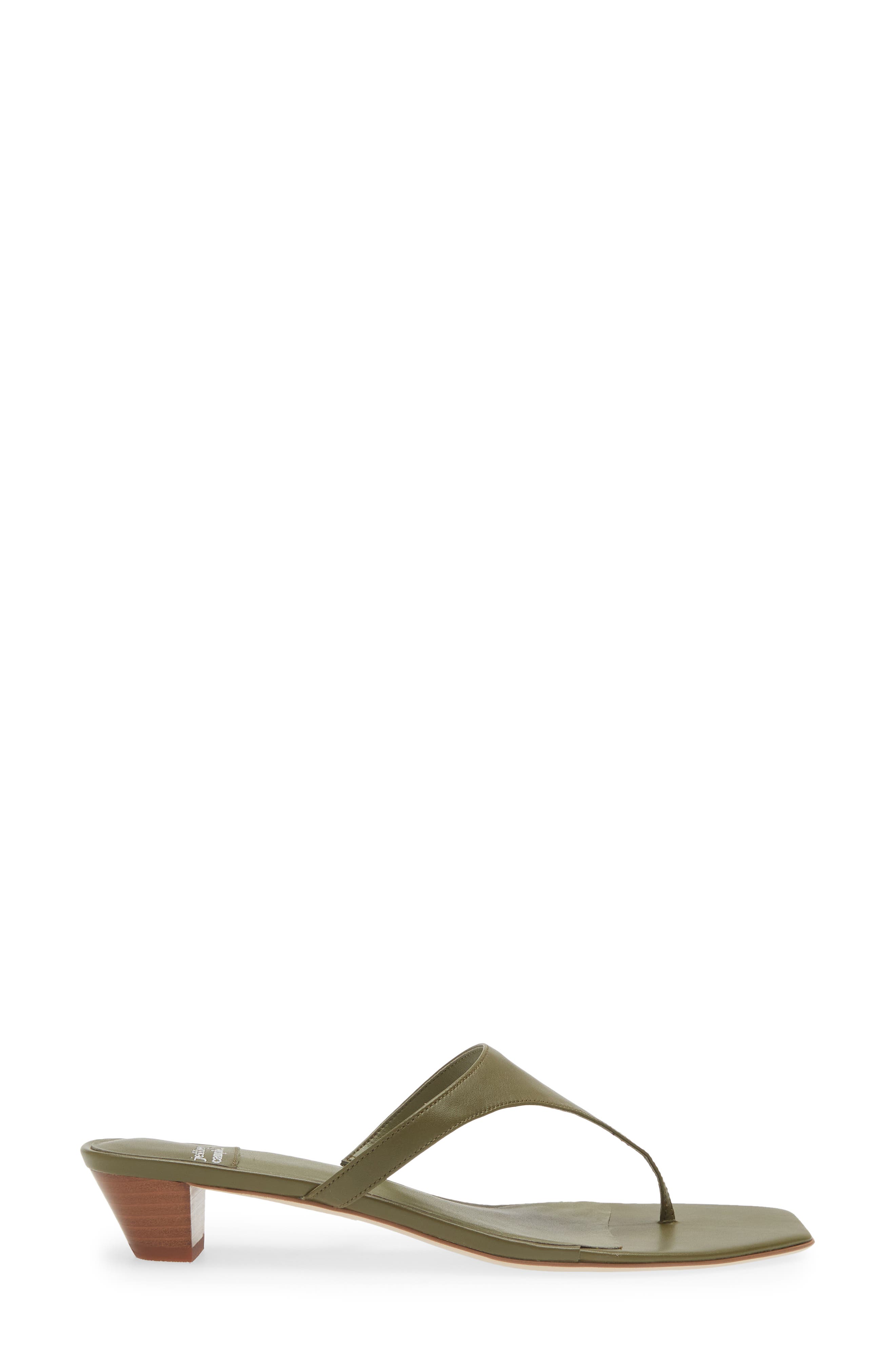 Glenda Flip Flop, Alternate, color, GREEN TAN STACK
