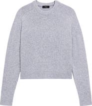 Theory Cashmere Crewneck Crop Sweater