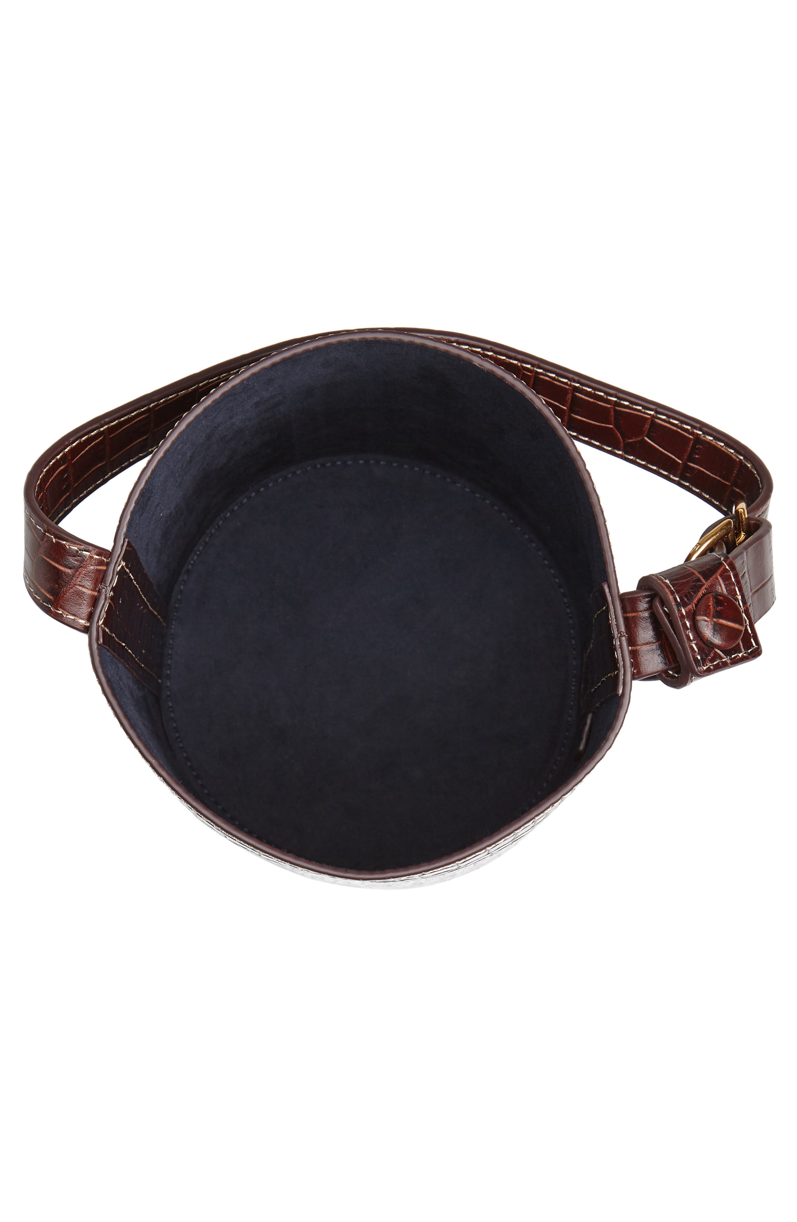 TRADEMARK Small Leather Bucket Bag, Alternate, color, 