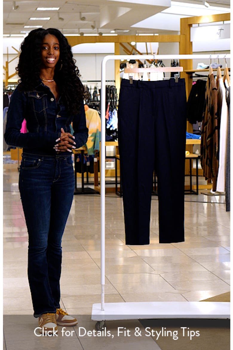 Hallie Straight Leg Wool Blend Pants video
