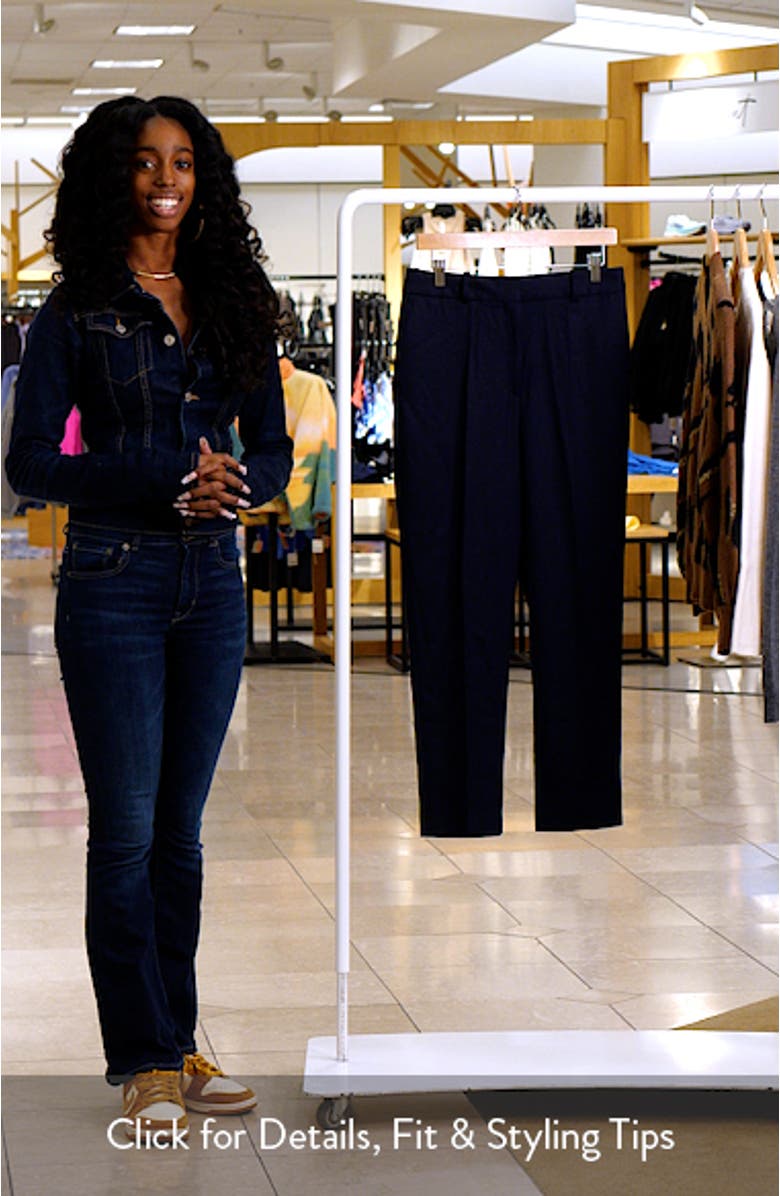 Hallie Straight Leg Wool Blend Pants, sales video thumbnail