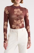DRESS TO Second Skin Long Sleeve Mock Neck Top