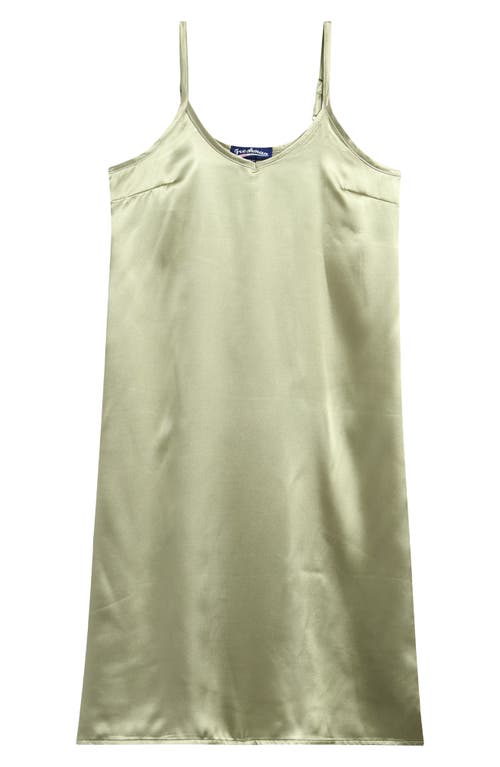 Shop Freshman Kids' Satin Slipdress & Sweater Set In Reseda