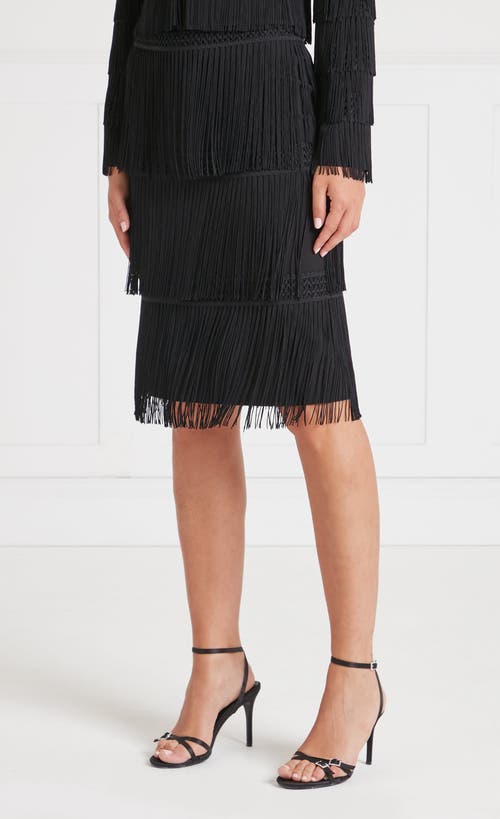 Temperley London Fringe Skirt In Black