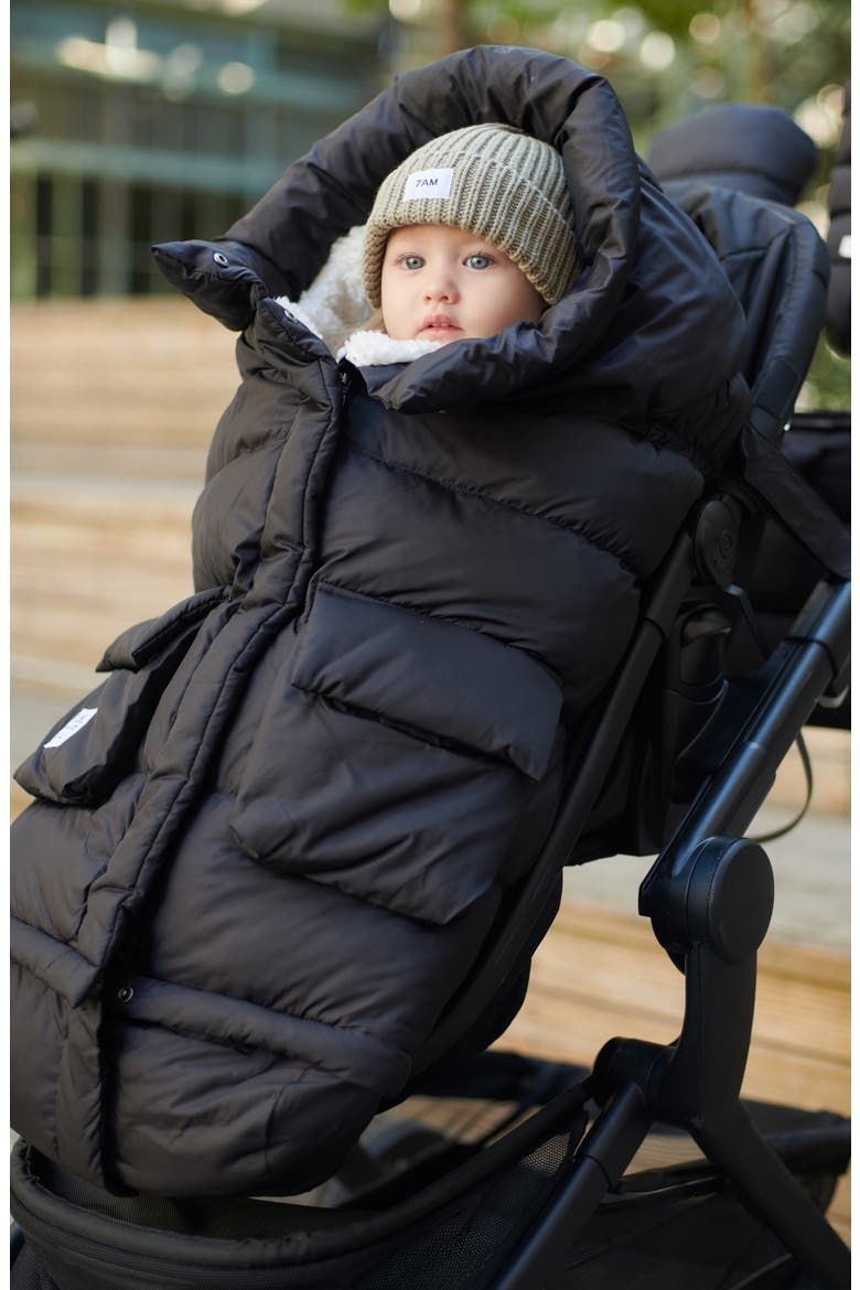 212 evolution® Extendable Stroller & Car Seat Waterproof Footmuff, Alternate, color, BLACK