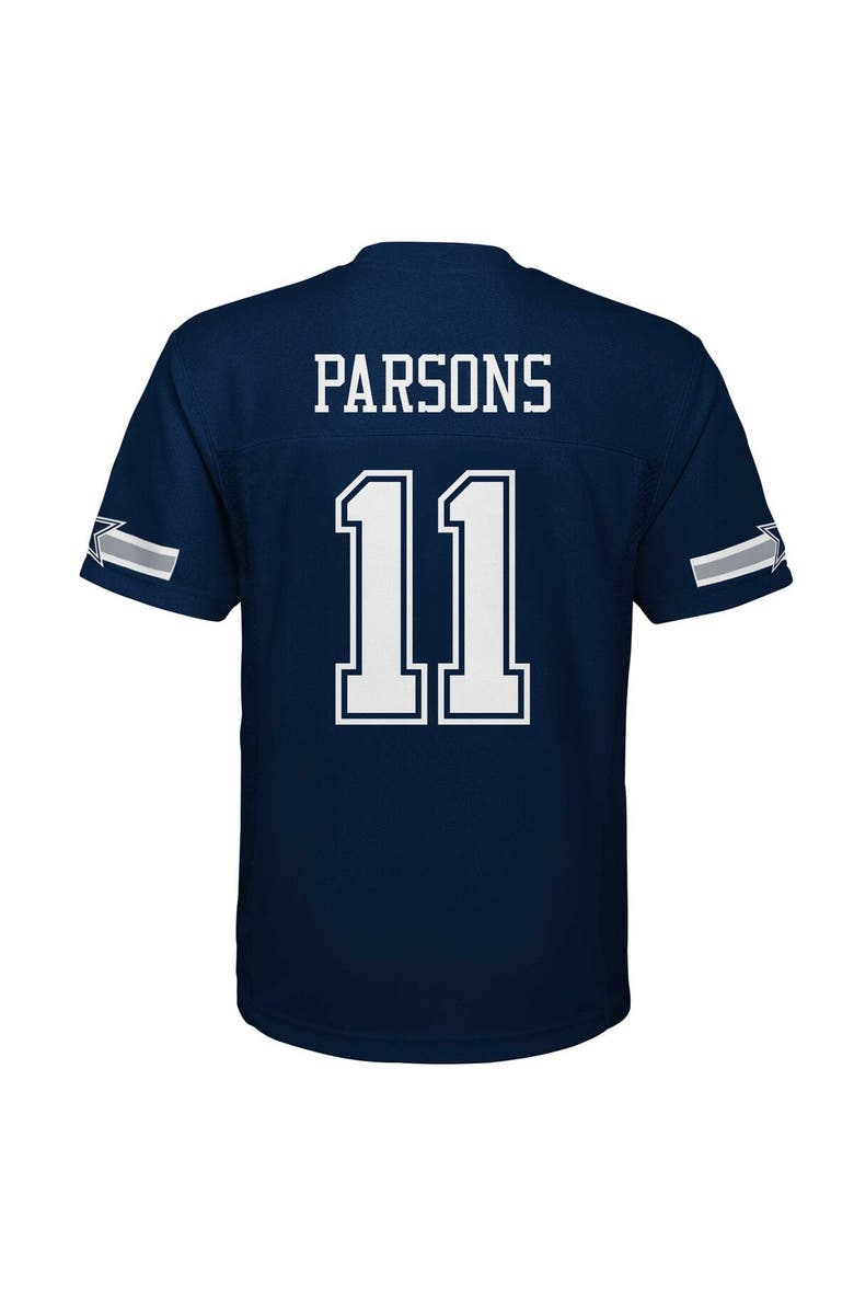 Outerstuff Youth Micah Parsons Navy Dallas Cowboys Replica Player Jersey, Alternate, color, 
