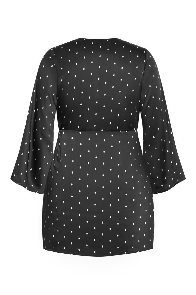 Nina Dot Wrap Dress, Alternate, color, PRINT