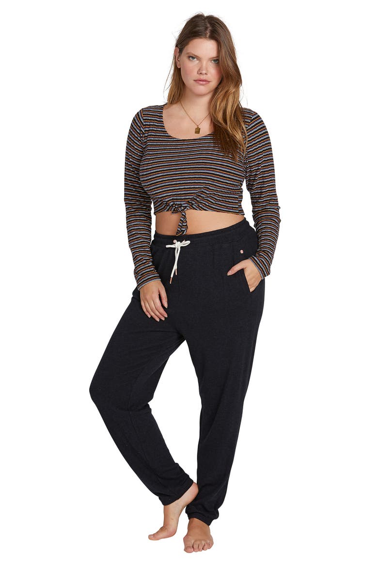 Lil Fleece Pants, Alternate, color, BLACK