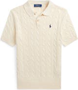 Polo Ralph Lauren Cable Short Sleeve Polo Sweater