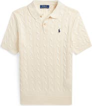 Polo Ralph Lauren Cable Short Sleeve Polo Sweater