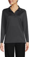 Lands' End School Uniform Long Sleeve Feminine Fit Rapid Dry Polo Shirt