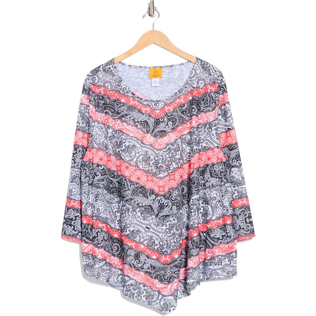 Ruby Rd. Ruby Rd Long Sleeve Angled Hem T-shirt