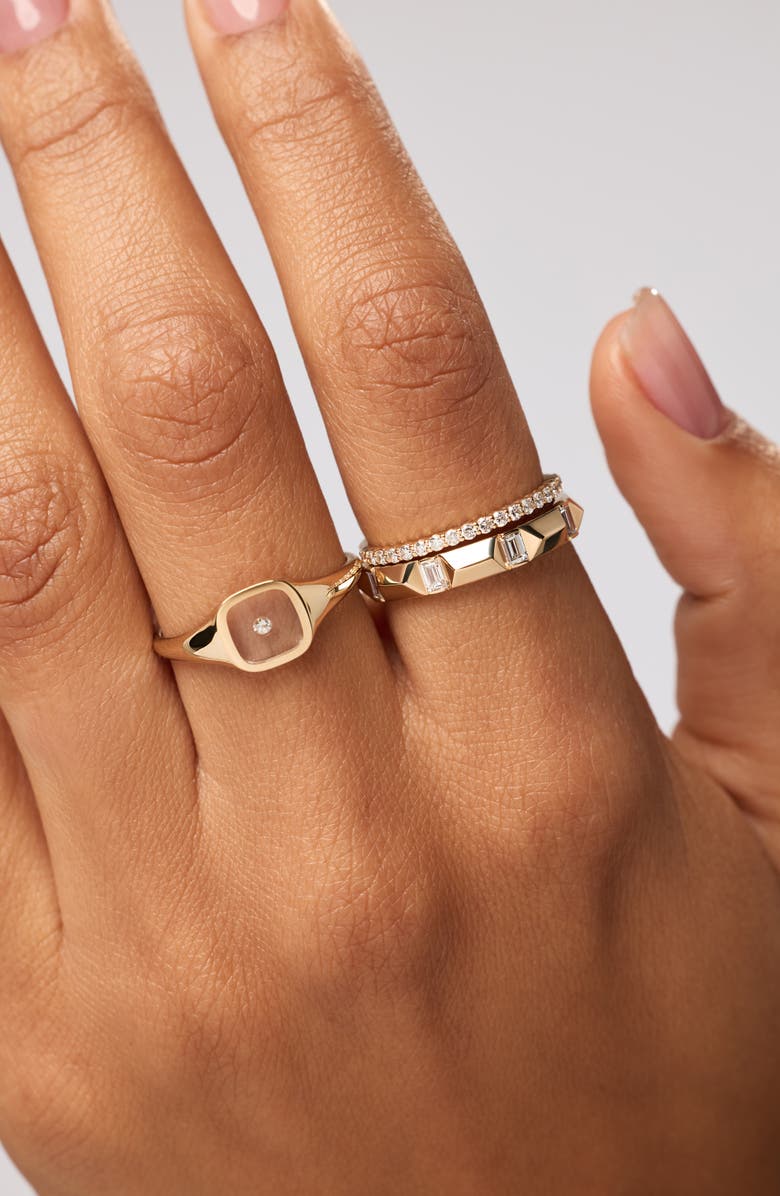 Ana Luisa Solid Yellow Gold - Astrid Diamond Station Ring, Alternate, color, Gold