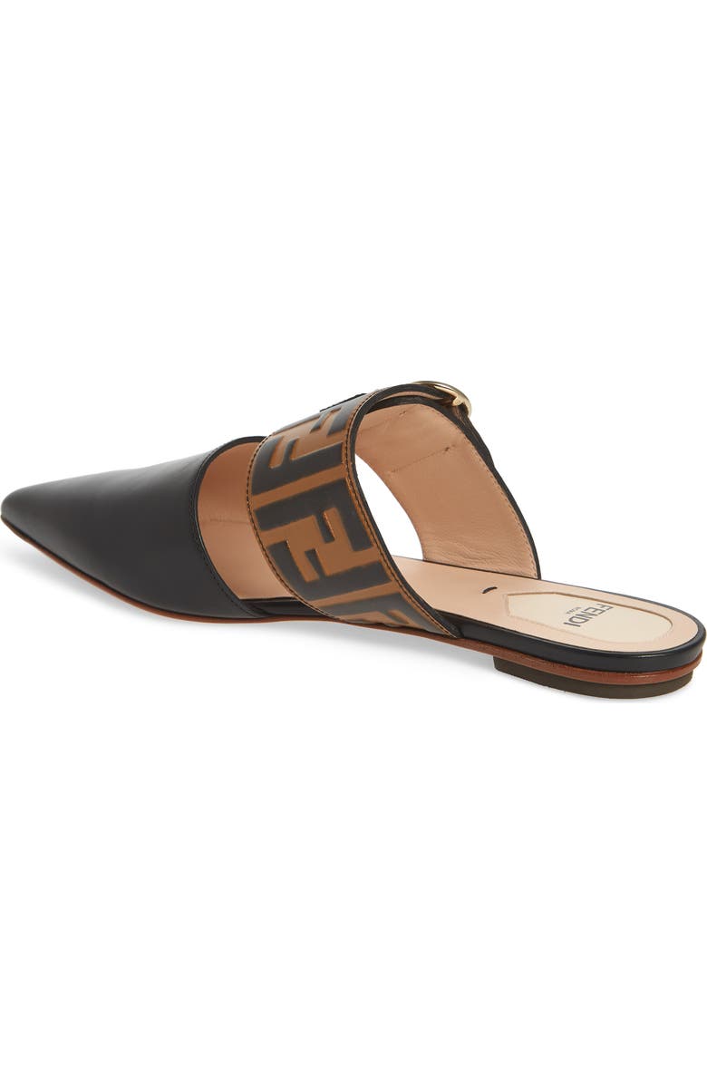 Fendi Pearland Pointy Toe Mule, Alternate, color,