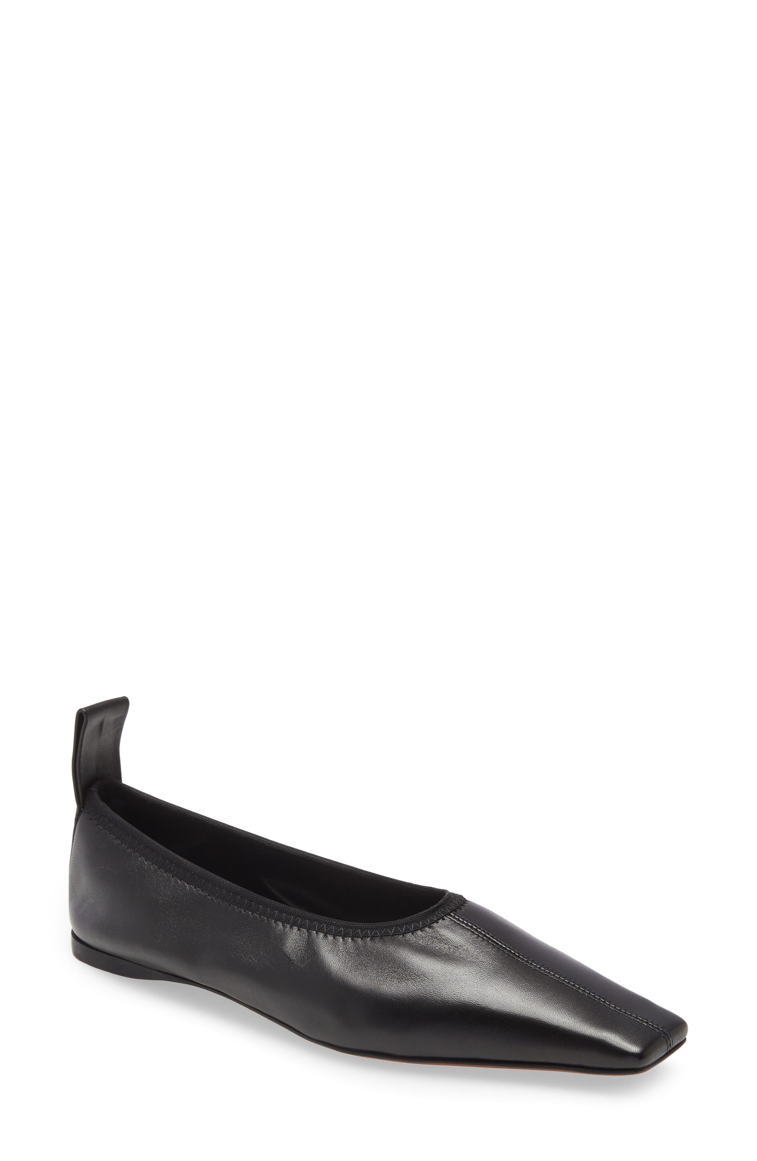 Proenza Schouler Trap Square Toe Flat, Main, color, 