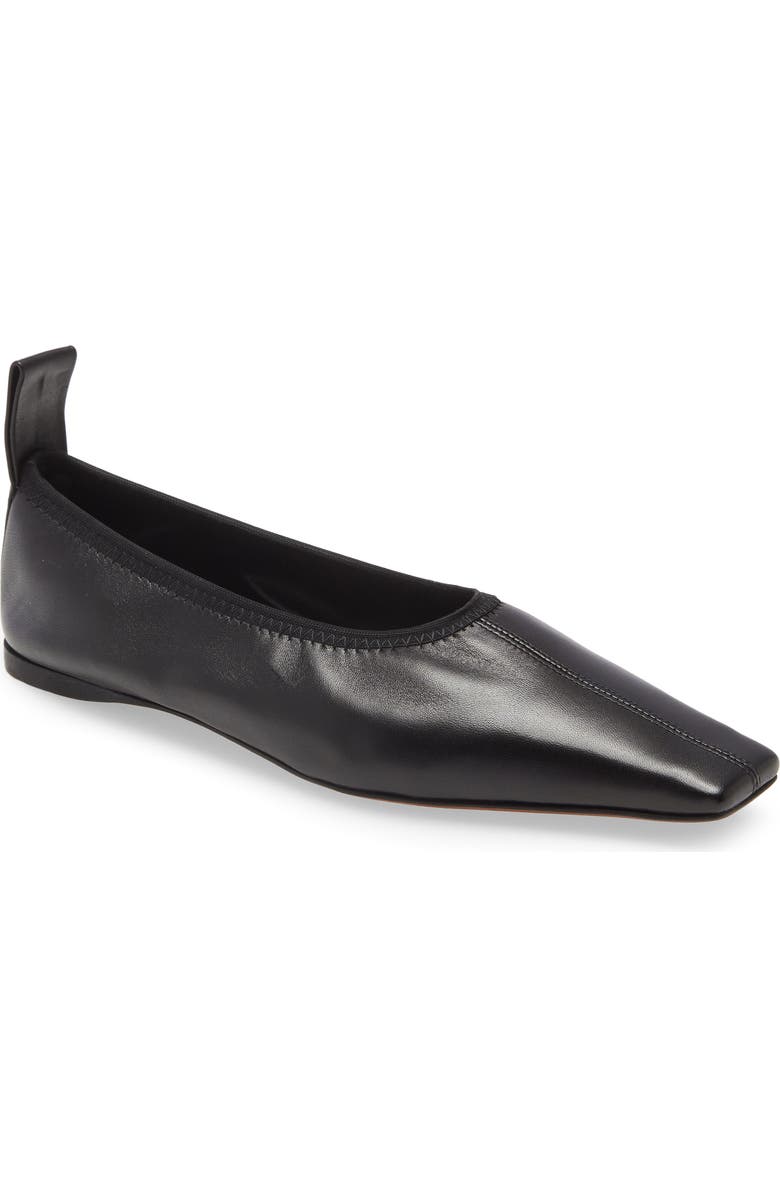 Proenza Schouler Trap Square Toe Flat, Main, color,