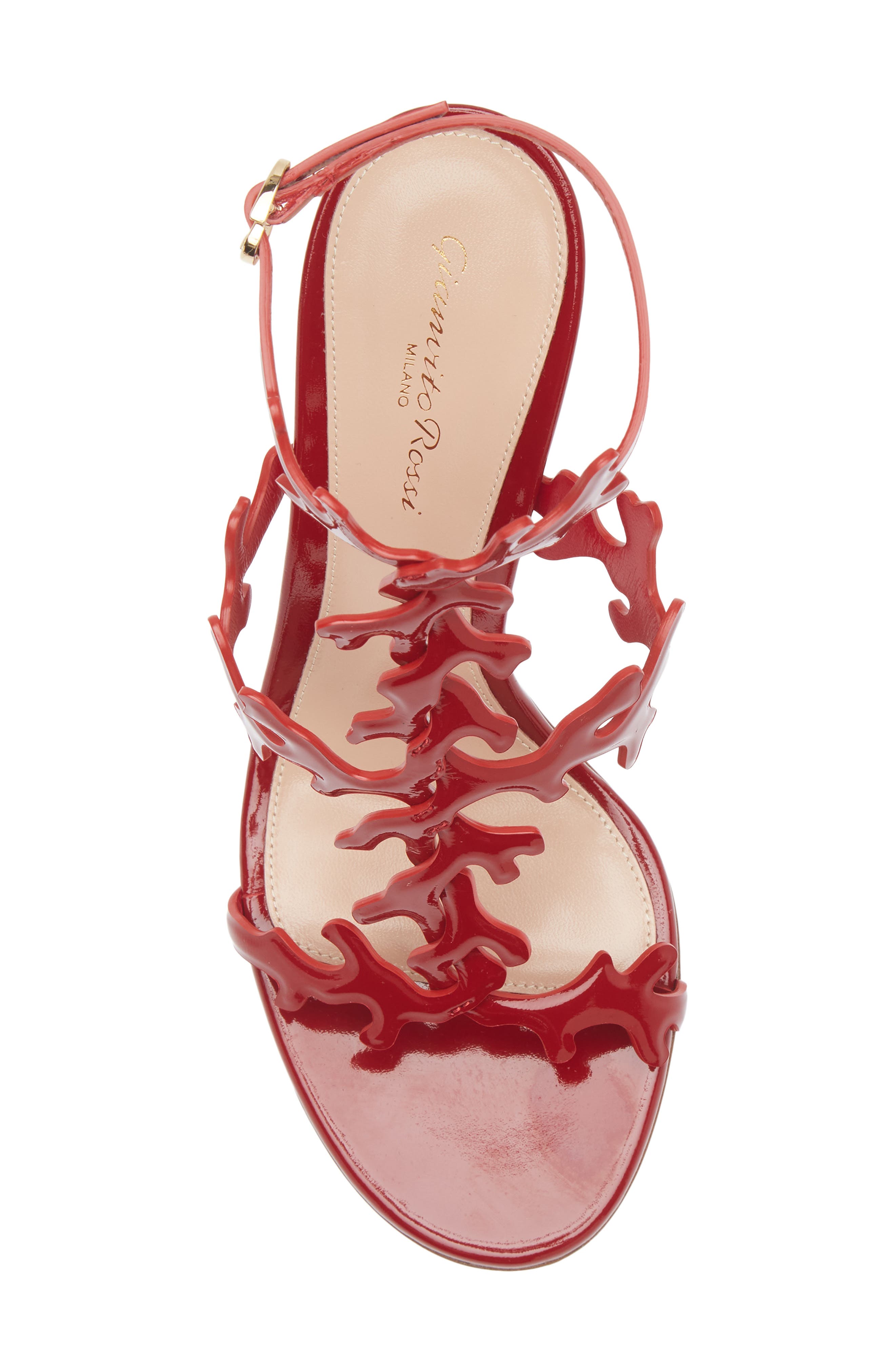 Gianvito Rossi Ocean Ankle Strap Sandal, Alternate, color, Rouge