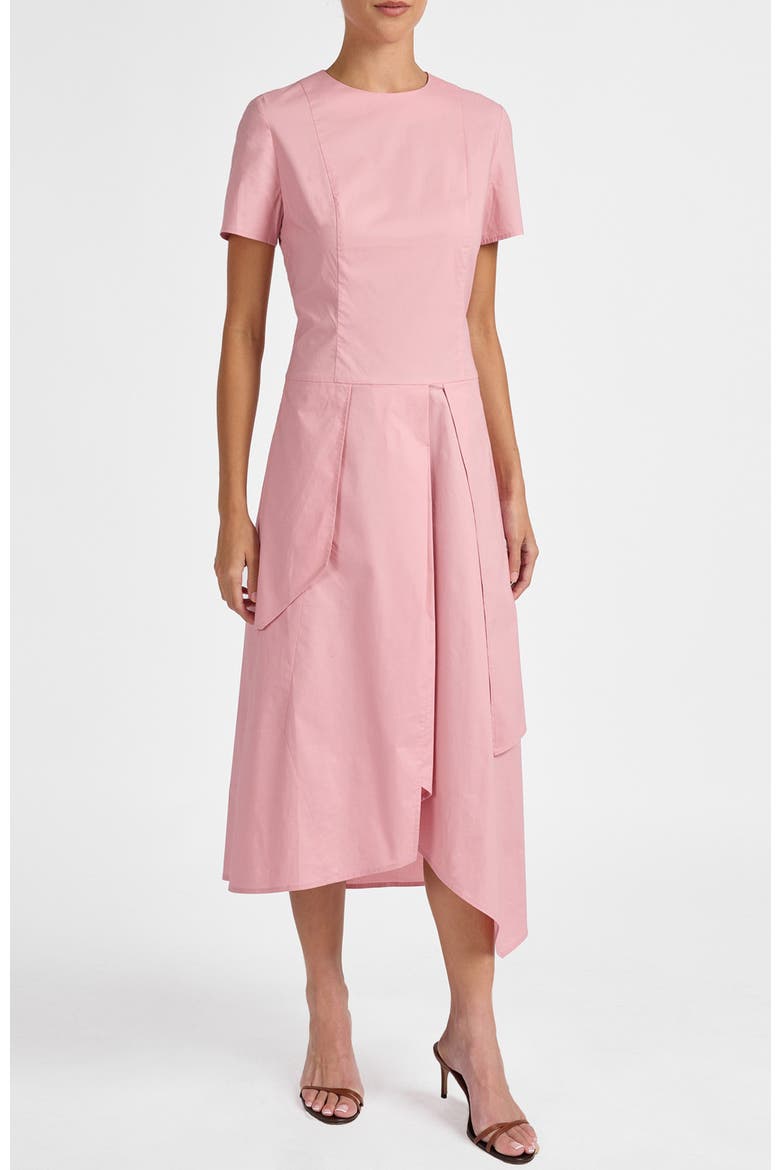 Madeline Multi-Panel Dress in Stretch Cotton, Main, color, Candy Pink