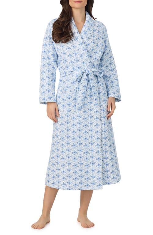 Eileen West Quilted Ballet Robe In Blue