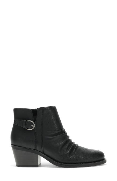 Baretraps Palmer Womens Buckle Faux Leather Shooties In Black
