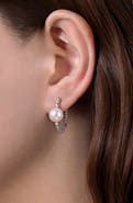 Gabriel & Co. Bujukan Cultured Pearl Hoop Earrings