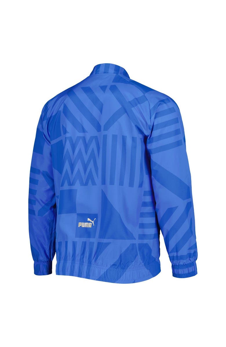 PUMA Men's Puma Blue Italy National Team Pre-Match Raglan Full-Zip Training Jacket, Alternate, color, 