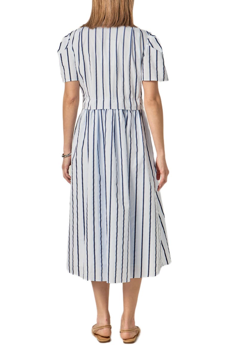 Stripe A-Line Dress, Alternate, color, BLUE STRIPE