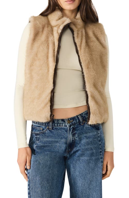 Steve Madden Women's Brady Reversible Puffer Vest In Animal Print