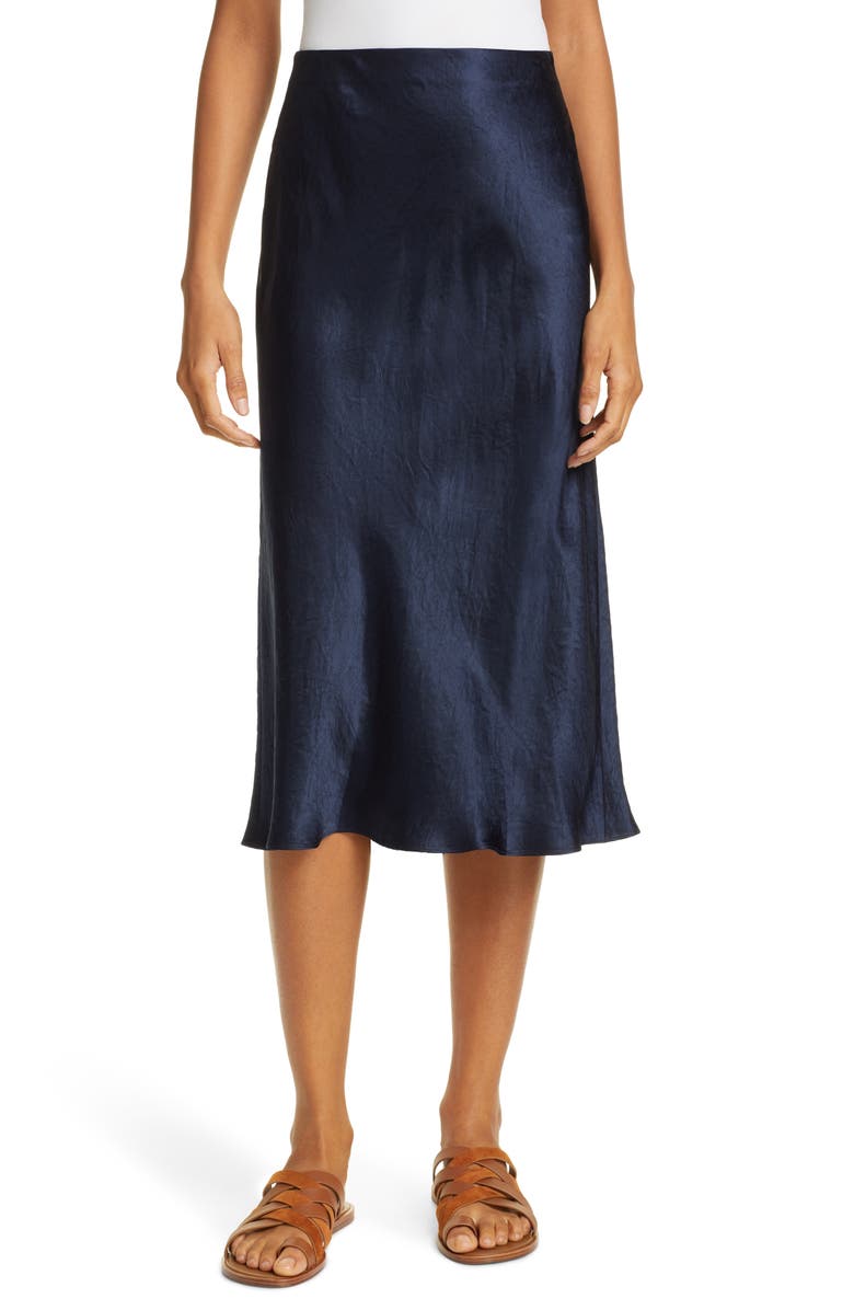 Vince Slip Skirt, Main, color, Coastal Blue