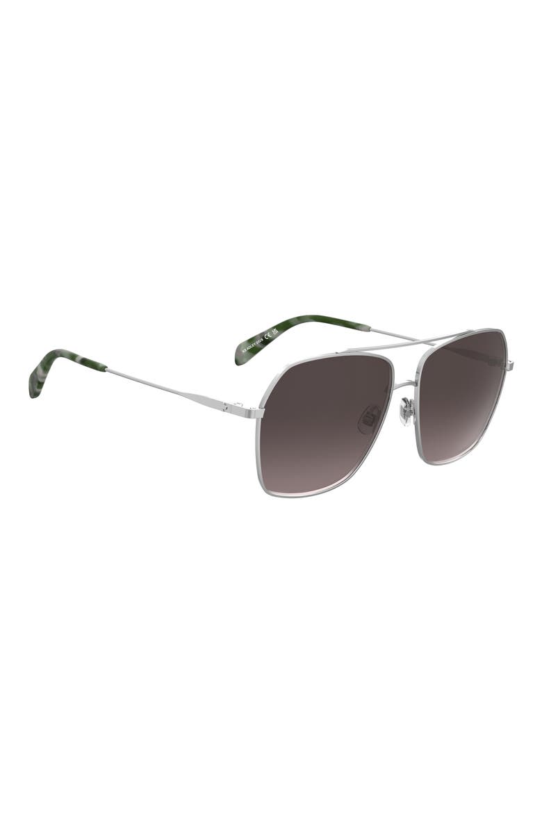 adley 59mm gradient square sunglasses, Alternate, color, PALLADIUM/ PINK