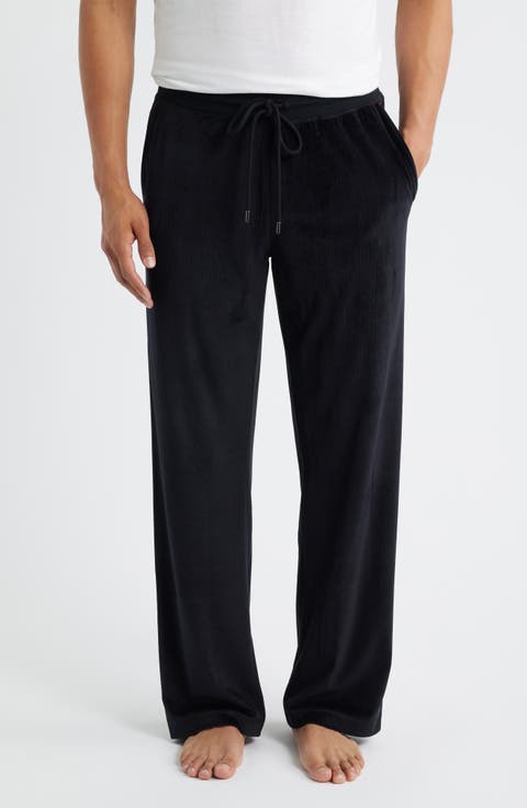 Velour Jacquard Pajama Pants