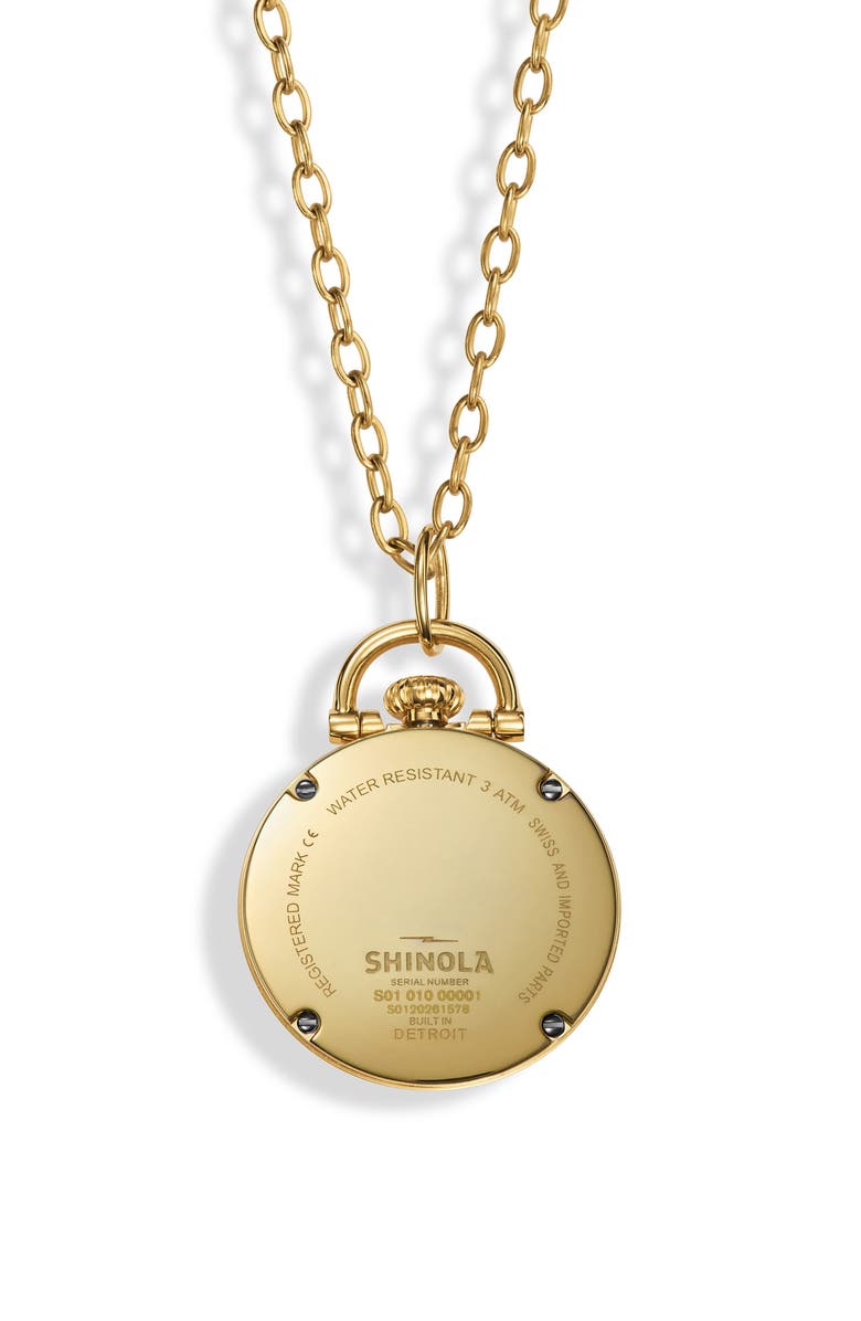 Shinola Petoskey Runwell Watch Pendant Necklace, Alternate, color,
