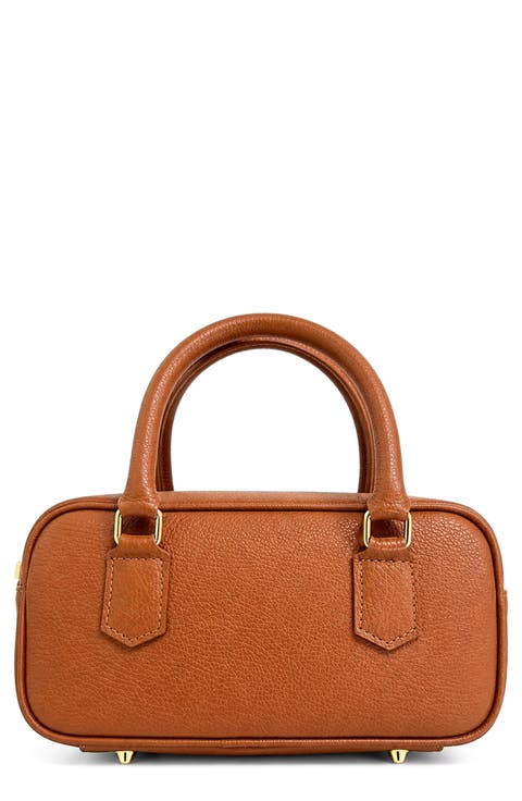Vittoria East West Leather Shoulder Bag